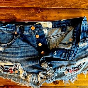 Abercrombie and fitch high rise shorts sz 8